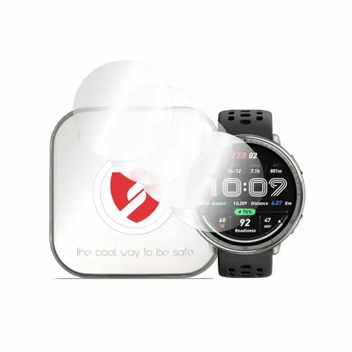 Folie Protectie Smart Protection Premium Classic pentru Amazfit Active 2 (Round), Set 4 bucati, Plastic