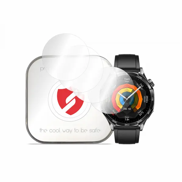 Folie Protectie Smart Protection Premium Classic pentru Huawei Watch GT 5 46mm, Set 4 bucati, Plastic