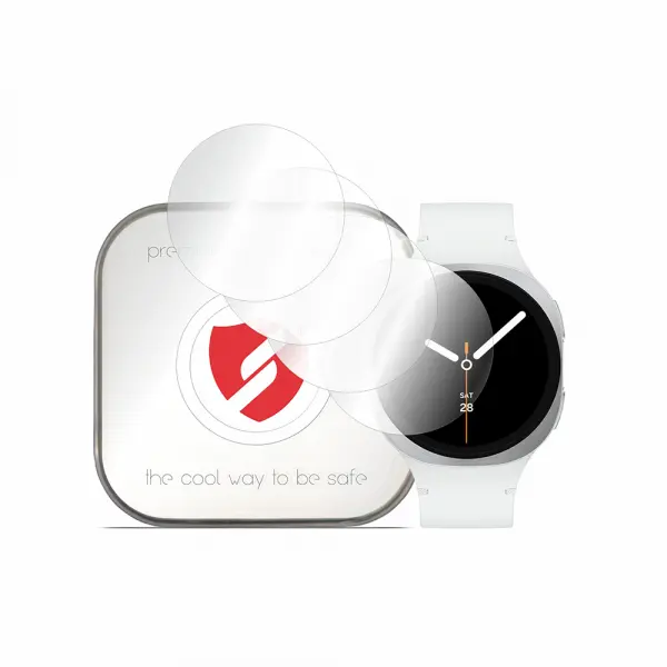 Folie Protectie Smart Protection Premium Classic pentru Samsung Galaxy Watch8 40mm, Set 4 bucati, Plastic
