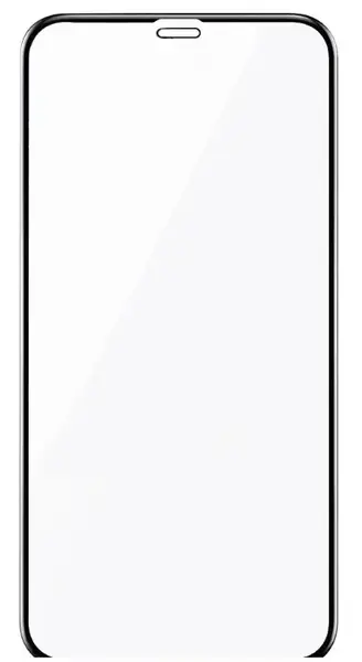 Folie Protectie Sticla Temperata Curbata Lemontti LFST3DIP65BK pentru iPhone XS Max (Transparent/Negru)