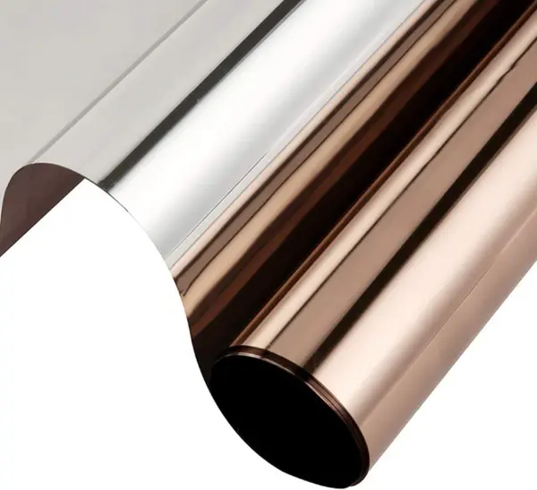 Folie Reflexiva Geam Maro Bronz 60x300 cm Efect Oglinda UV TopBazar