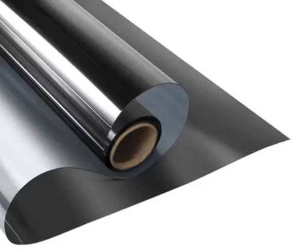 Folie Reflexiva protectie Geamuri montare pe interior si protectie solara UV NEAGRA 45 x 300 cm