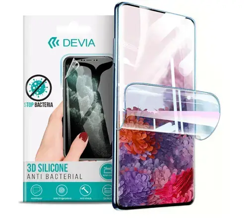 Folie Silicon Antibacterian Devia Pentru Huawei Nova 5T (Transparent)