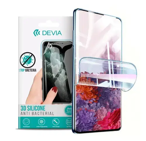 Folie Silicon Antibacterian Devia Pentru Oppo Reno7 Lite 5G (Transparent)
