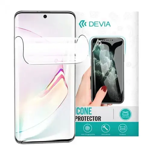 Folie Silicon Devia Antibacterian pentru Google Pixel 7 (Transparent)