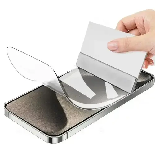 Folie Silicon Lemontti pentru iPhone 15 Plus, Transparenta