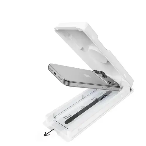 Folie Sticla Devia premium cu aplicator inclus Van Series Crystal Diamond pentru iPhone 17