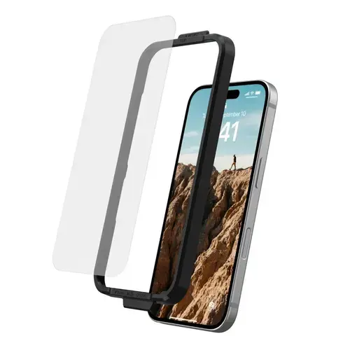 Folie Sticla Glass Shield UAG pentru iPhone 16, Transparenta
