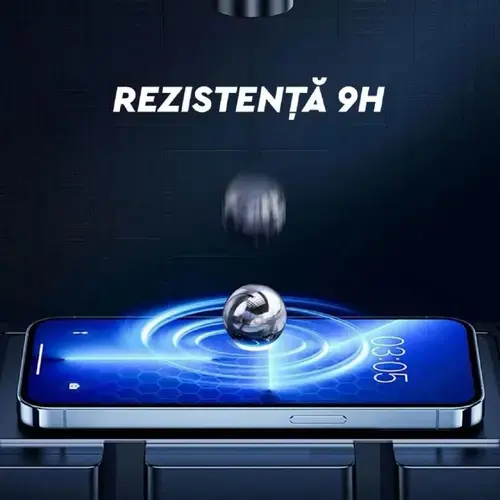 Folie Sticla Lemontti Full Fit iPhone 16 Plus, Negru