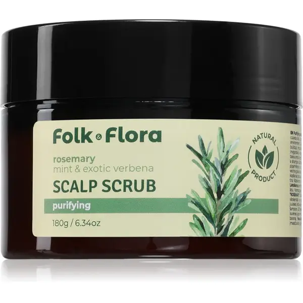 Folk & Flora Rosemary exfoliant pentru scalp 180 g