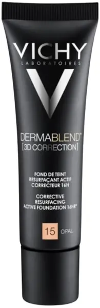 Fond de ten corector 3D Vichy Dermablend, nr. 15 Opal, SPF25, 30 ml