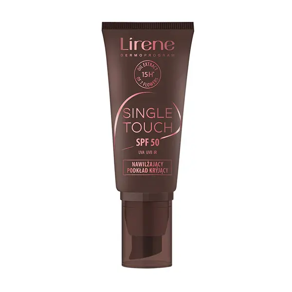 Fond de ten hidratant cu SPF50 02 Natural Single Touch, 30ml, Lirene