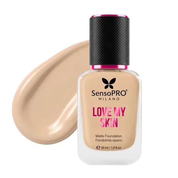 Fond de ten Love My Skin, cu vitamina E, SensoPRO Milano, S03 Light-Warm