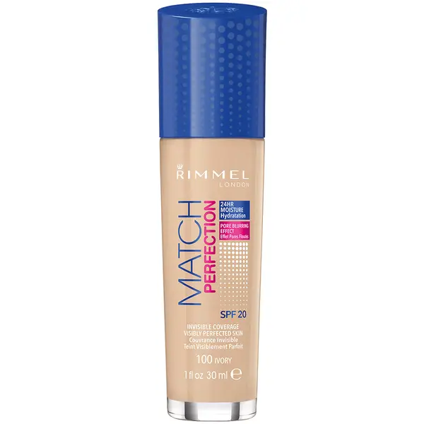 Fond de ten Match Perfection 100 Ivory, 30ml, Rimmel London