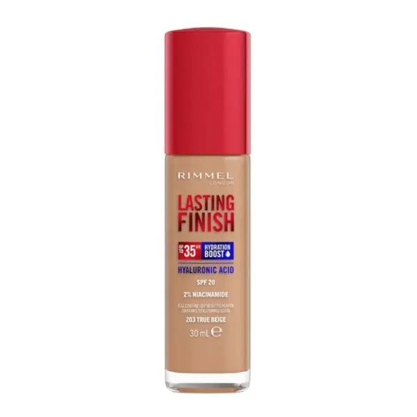 Fond de Ten Rimmel London Lasting Finish, 35H, 203 True Beige, 30 ml