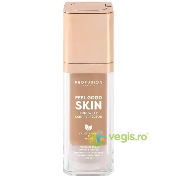 Fond de Ten SPF15 Rezistenta Indelungata Nuanta Medium 300 Feel Good Skin 30ml