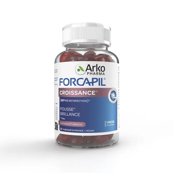 Forcapil Jeleuri pentru Creșterea Părului în Lungime, 60 Gummies, Arkopharma