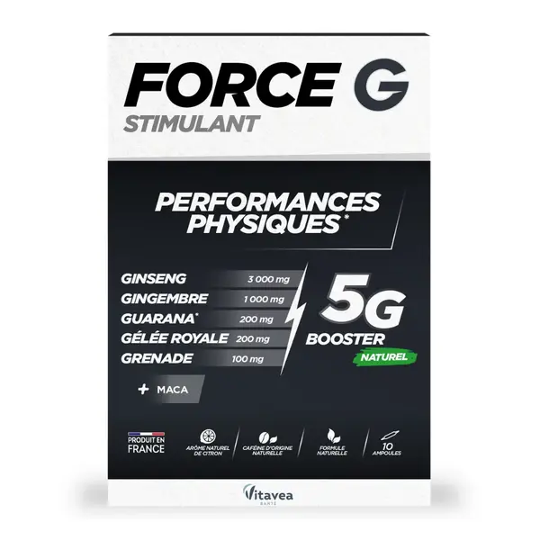 Force G Stimulant, 10 fiole buvabile, Vitavea
