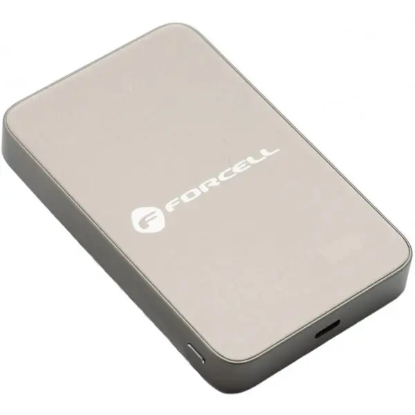 Forcell Baterie Externa Wireless Forcell F10K8, 10000mAh, 15W, PD + FQI, 1 x QI - 1 x USB-C, Aurie