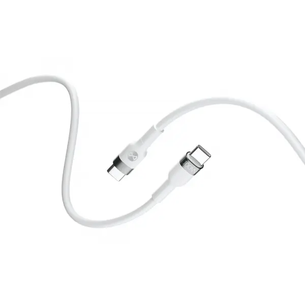 FOREVER Cablu Date si Incarcare USB-C - USB-C Forever Flexible, 100W, 2m, Alb
