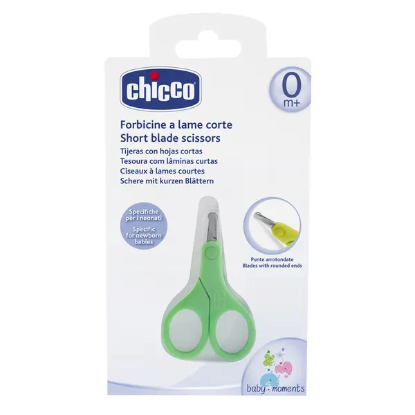 Forfecuta Chicco speciala pentru nou-nascuti, verde, 0luni+