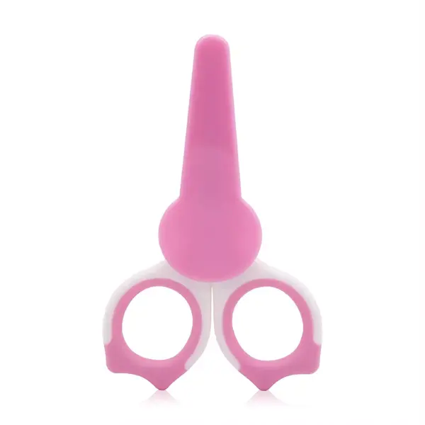 Forfecuta de unghii pentru bebelusi cu suport de protectie 0 luni+ Blush Pink