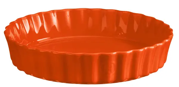 Formă ceramică pentru prăjituri Emile Henry - 1.150 L, 24.5 cm, portocaliu