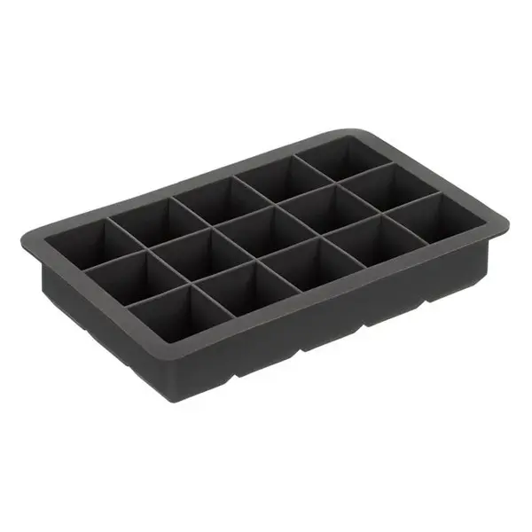 Forma pentru gheata cu 15 compartimente,silicon,gri antracit,11x17x3cm