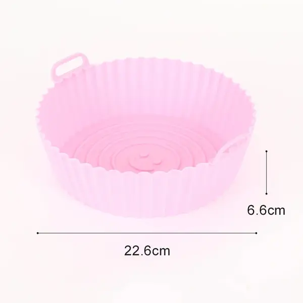 Forma rotunda cu 2 manere din silicon pentru tort,diverse culori,22.5x6.5 cm