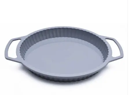Forma rotunda din silicon pentru Copt Prajituri 24x3.5 cm Gri
