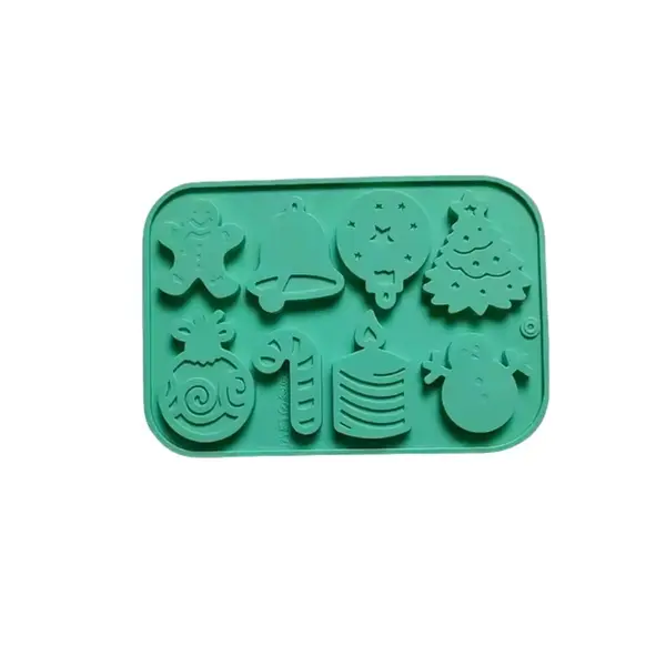 Forma Silicon Ciocolata Bomboane Craciun Roz 18.5x12.8 cm 8 Modele
