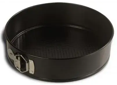Forma tort Vanora VN-SL-4005, Teflon, Baza detasabila, 26 x 8 cm (Negru)
