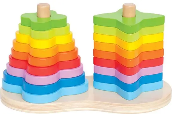 Forme de aranjat de la Hape - Turn dublu, din lemn