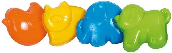 Forme pentru nisip Bigjigs - Animale, 4 bucati