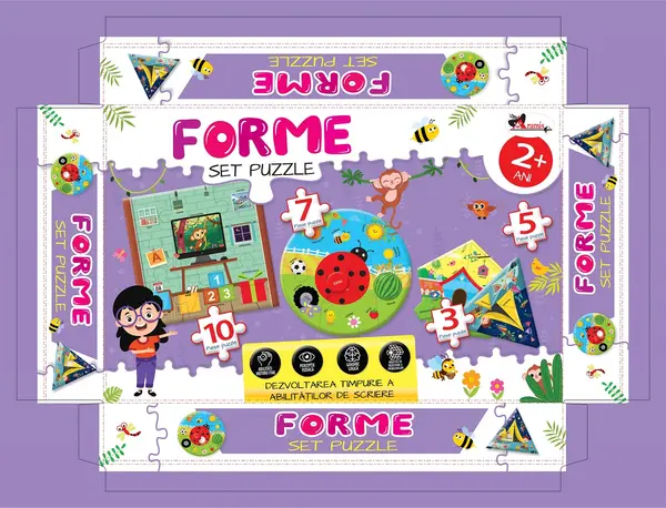 Forme. Puzzle - 25 piese