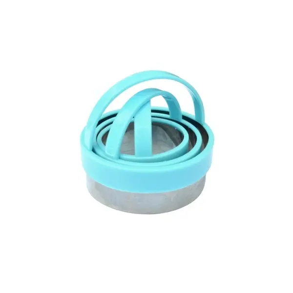 Forme Rotunde pentru Aluat, 5 / 6 / 7 cm, 3 Bucati, Plastic si Inox