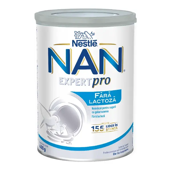 Formula de lapte praf Fara Lactoza Nan Expert Pro, +0 luni, 400 g, Nestle
