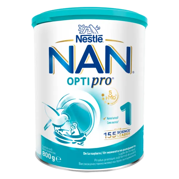 Formula de lapte praf pentru bebelusi NAN Optipro 1 intre 0-6 luni, 800g, Nestle
