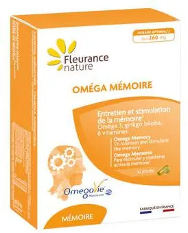 Formulă Omega+ pentru memorie, 60 capsule, Fleurance Nature