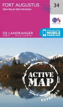Fort Augustus, Glen Roy & Glen Moriston. February 2016 ed, Sheet Map/Ordnance Survey