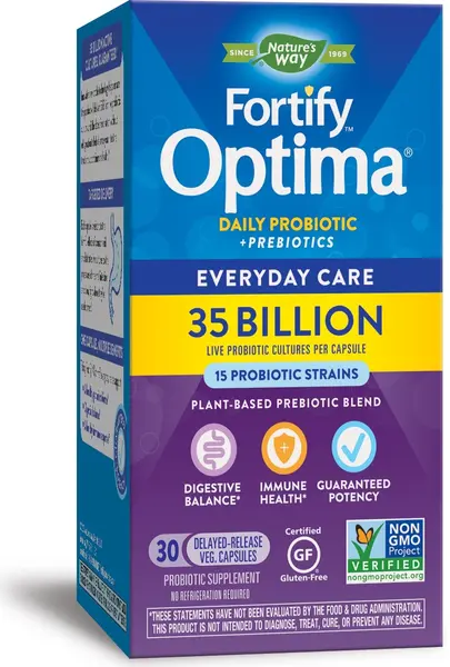 Fortify Optima Everyday Care Probiotic + Prebiotic, 30 capsule, Nature's Way