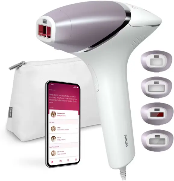 Fotoepilator Philips - BRI947/00, 450 000 impulsuri, alb