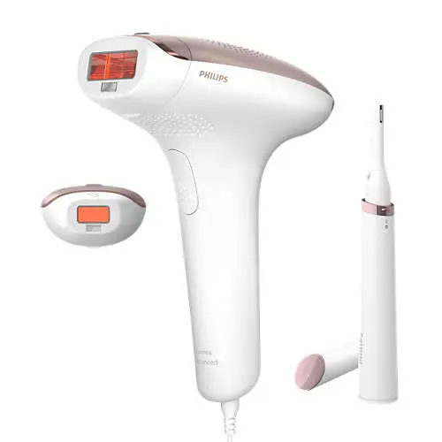 Fotoepilator Philips - Lumea Advanced BRI921/00, 5 viteze, 2 accesorii, 250.000 impulsuri, alb