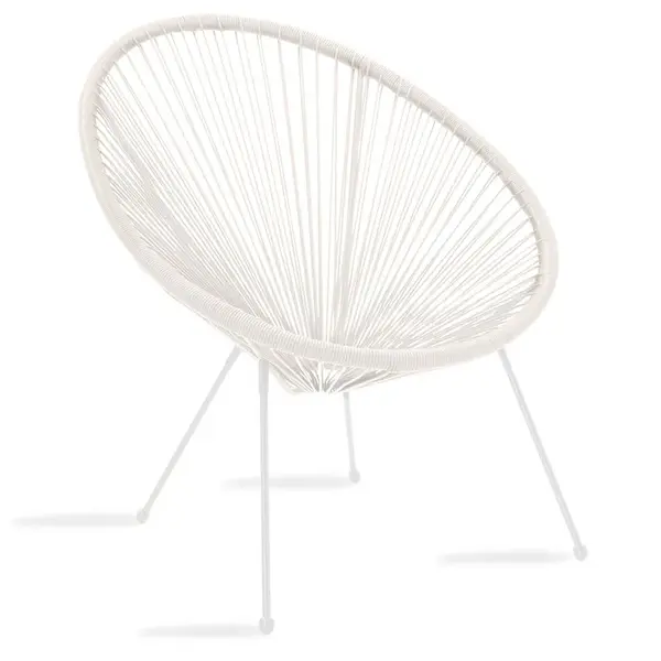 Fotoliu Acapulco Pakoworld metal-PE rattan in nuanta alba 68.5x74.5x84cm Fotoliu Acapulco Pakoworld metal-PE rattan în nuanță albă 68.5x74.5x84cm