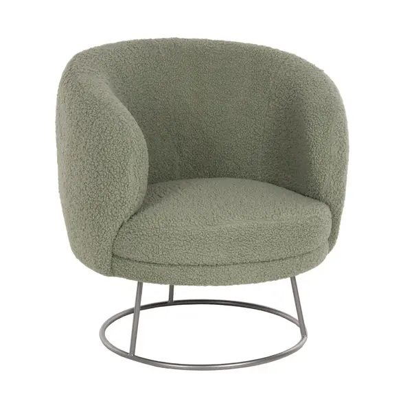 Fotoliu ARION BOUCLE SILVER - Olive
