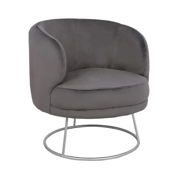 Fotoliu ARION VELVET SILVER - Grey
