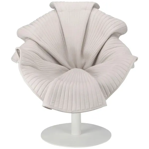 Fotoliu Cu Design Modern din metal, plastic, textil, bej