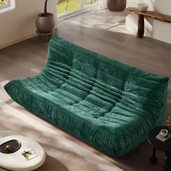 Fotoliu cu Sustinere Ergonomica Nobile HD Foam, Catifea, Verde