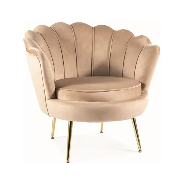 Fotoliu DARLEN VELVET - Beige