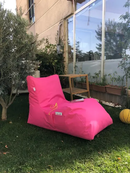 Fotoliu de gradina puf beanbag Daybed Roz